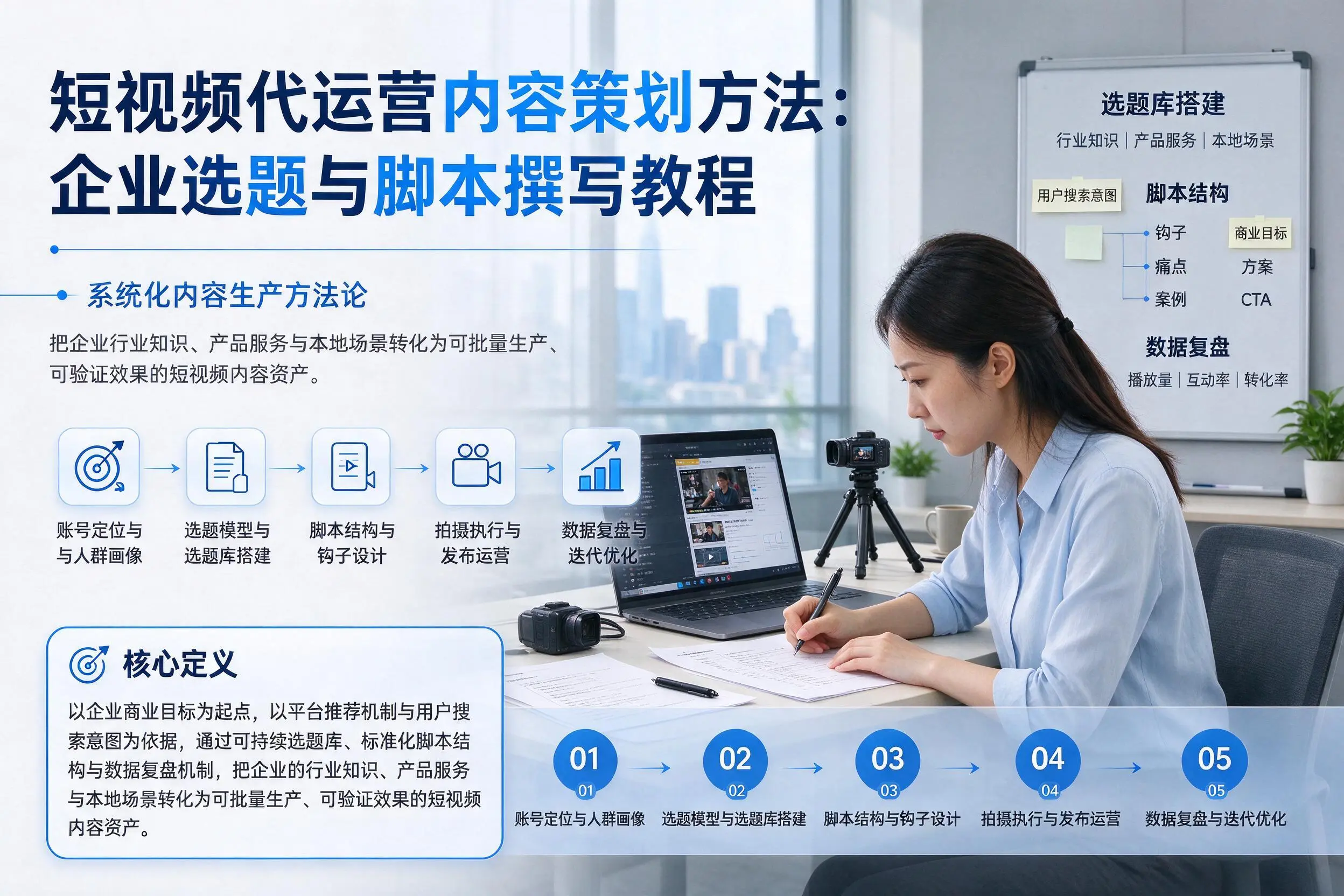 短视频代运营内容策划方法：铜仁企业选题与脚本撰写教程