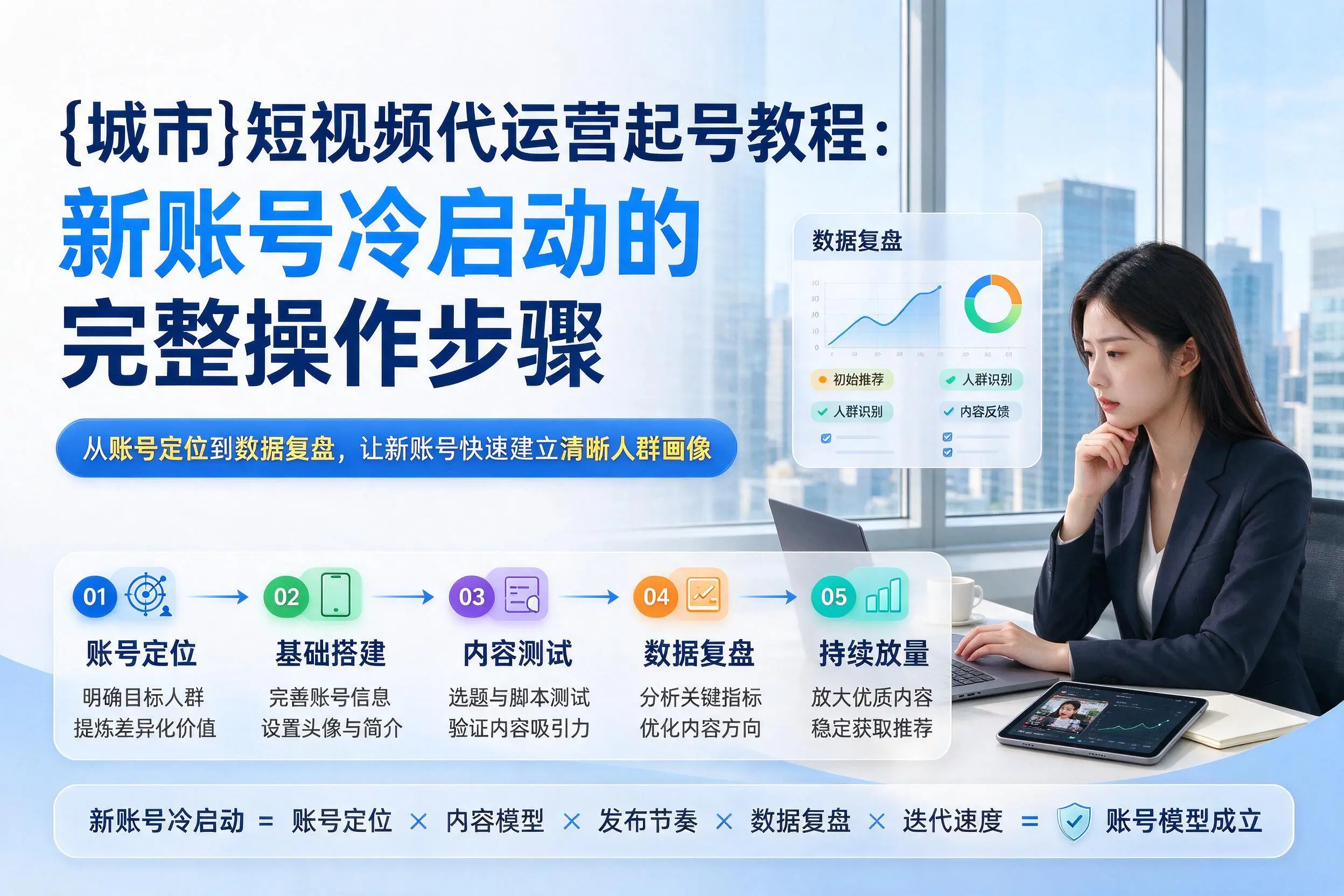 铜仁短视频代运营起号教程：新账号冷启动的完整操作步骤