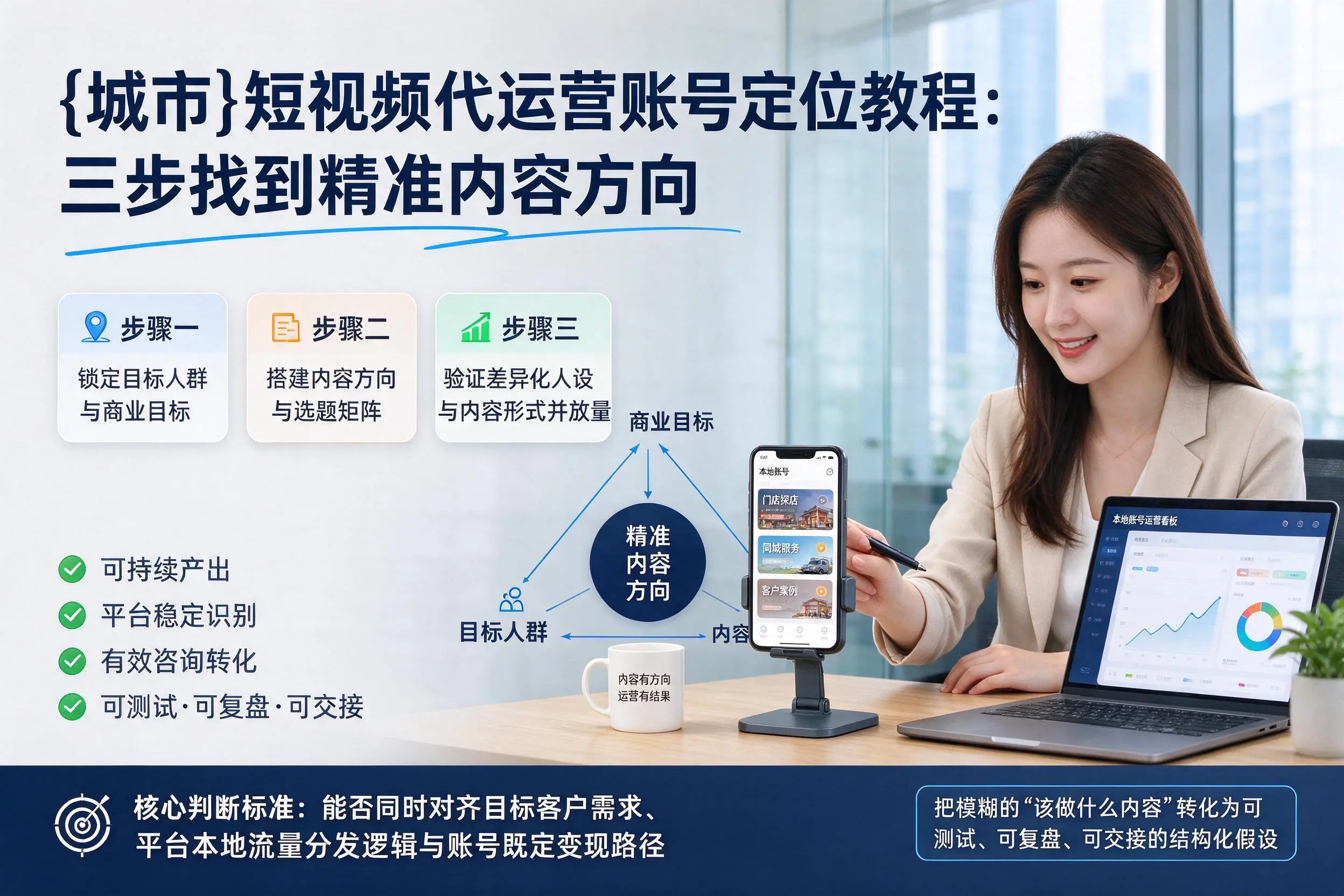 铜仁短视频代运营账号定位教程：三步找到精准内容方向