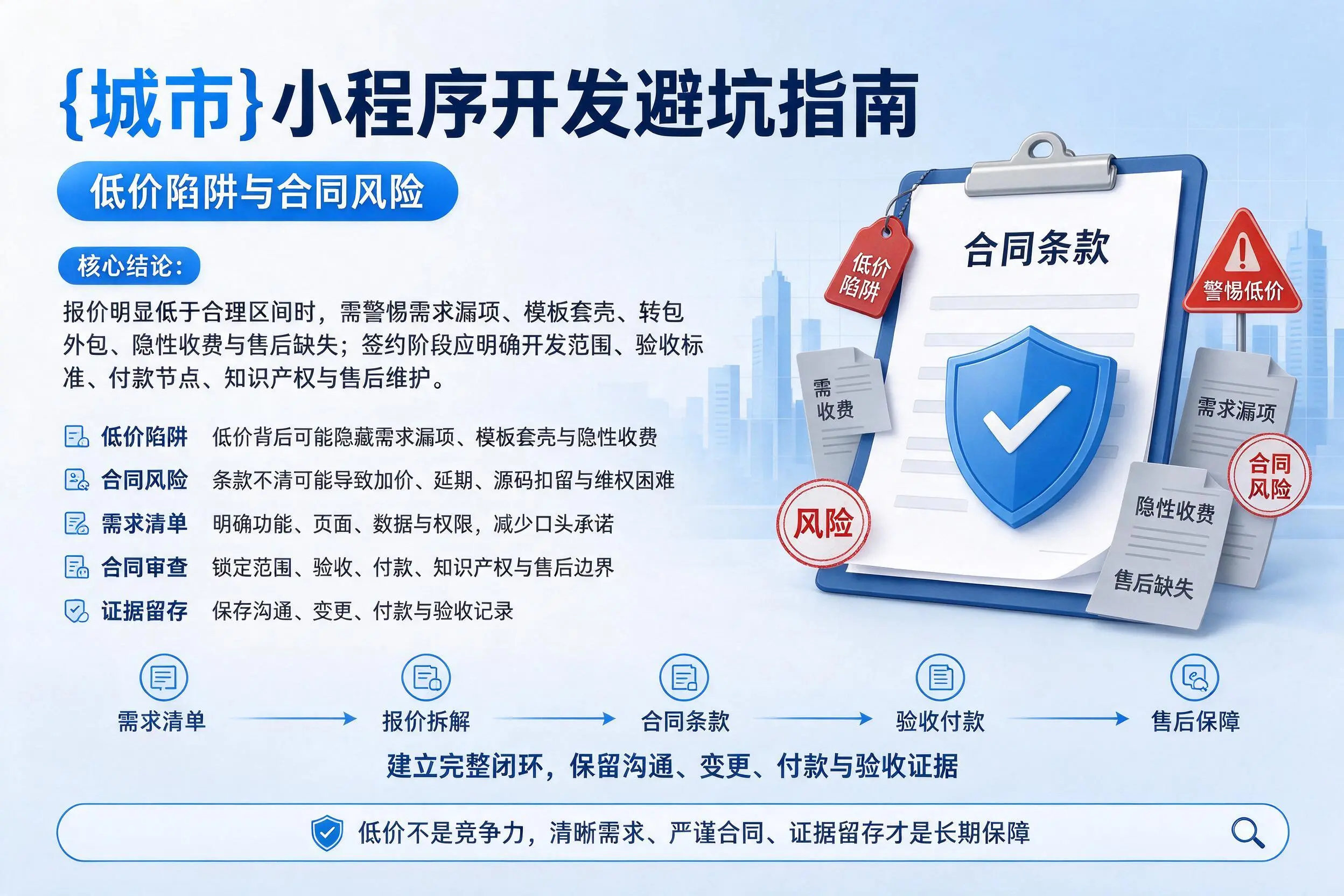 铜仁小程序开发避坑指南:低价陷阱与合同风险