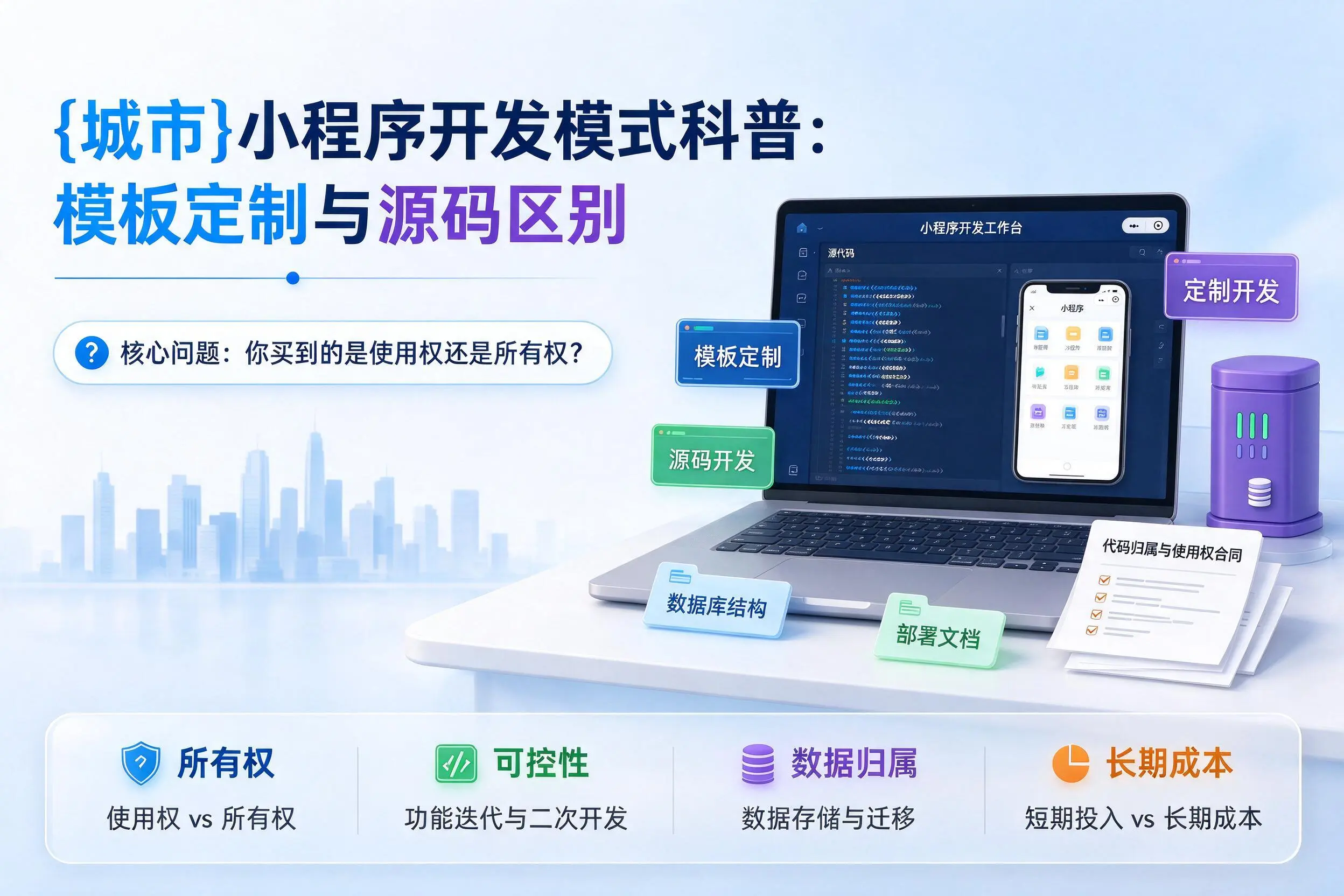 铜仁小程序开发模式科普:模板定制与源码区别