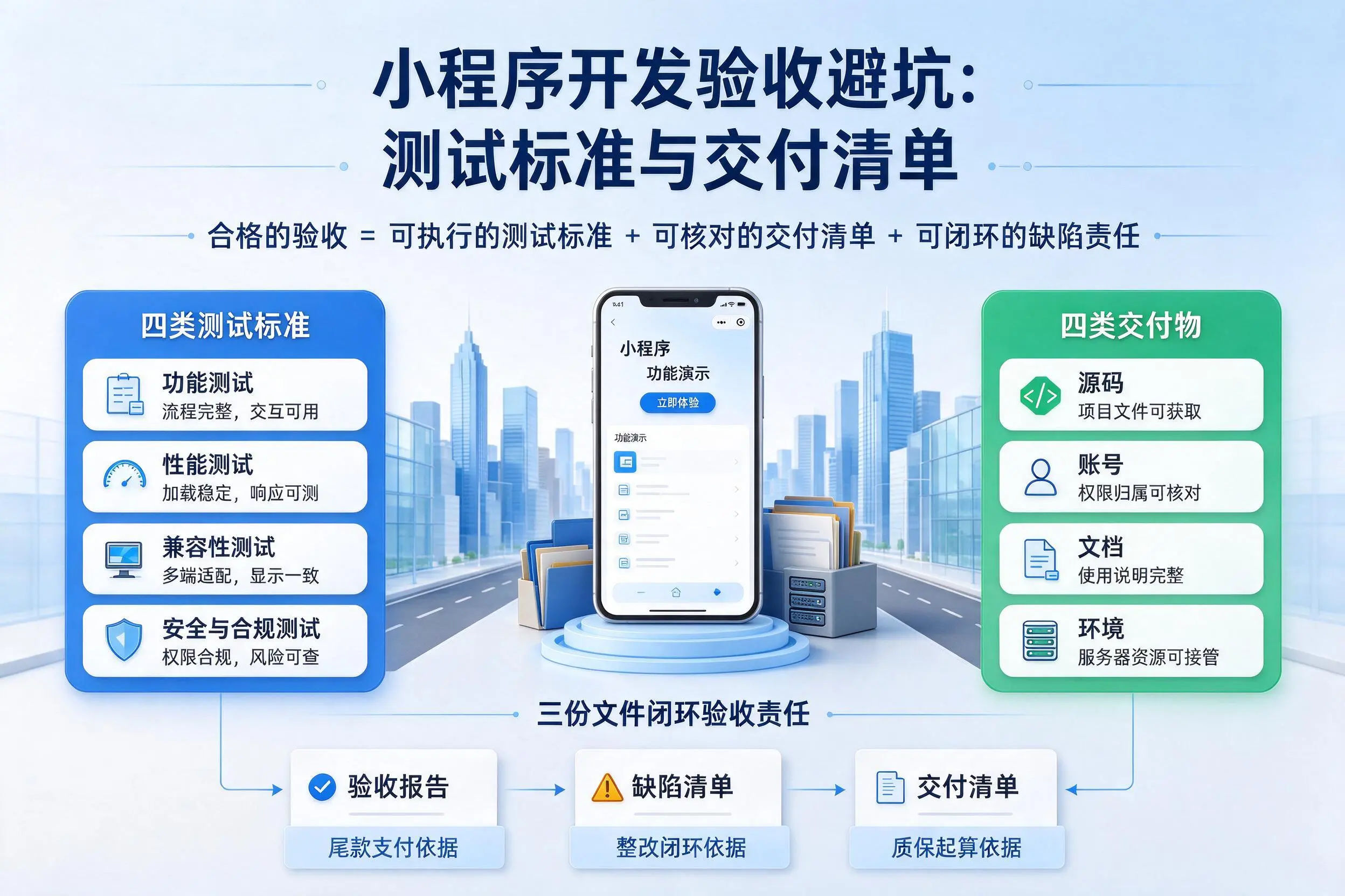 铜仁小程序开发验收避坑：测试标准与交付清单