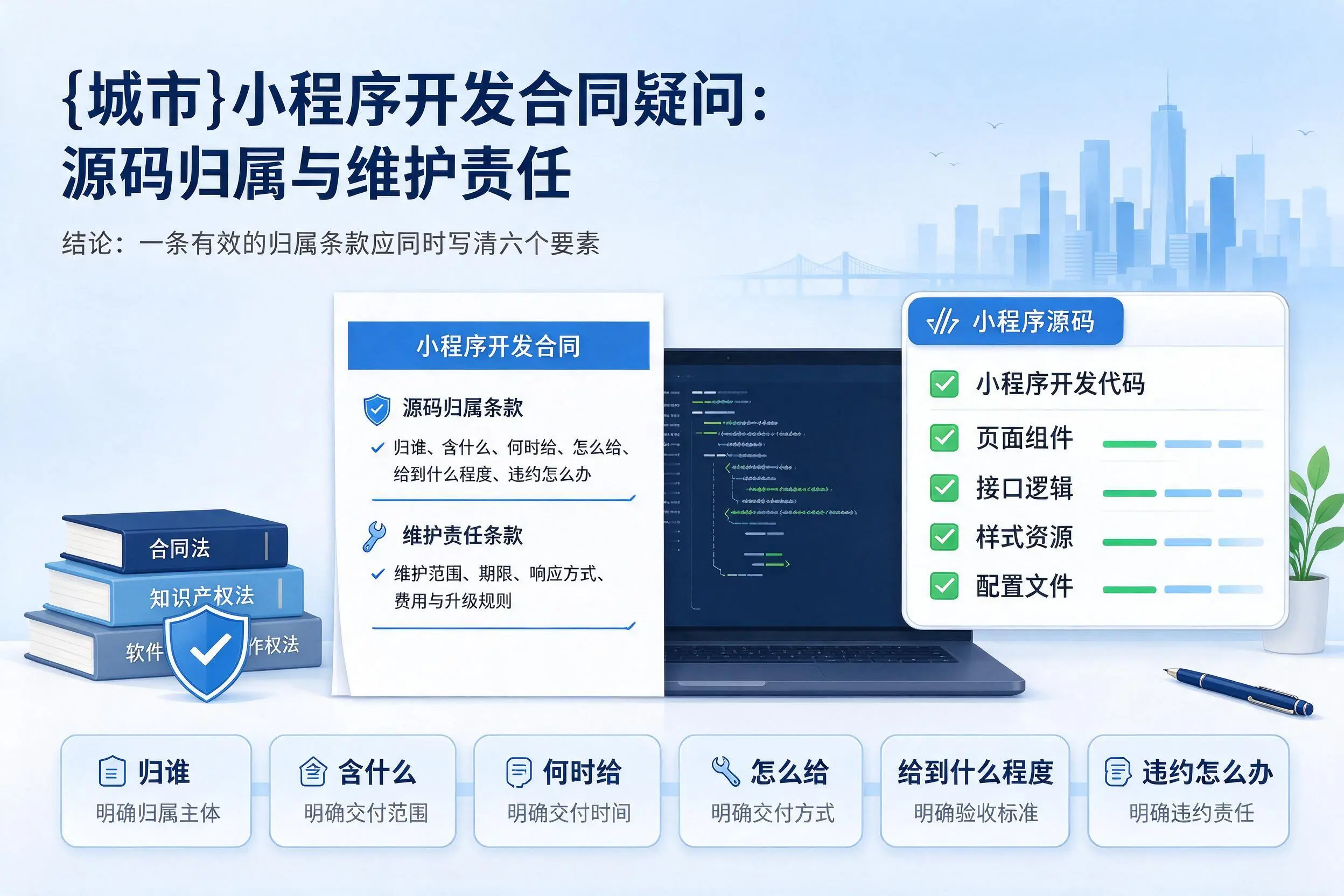 铜仁小程序开发合同疑问：源码归属与维护责任