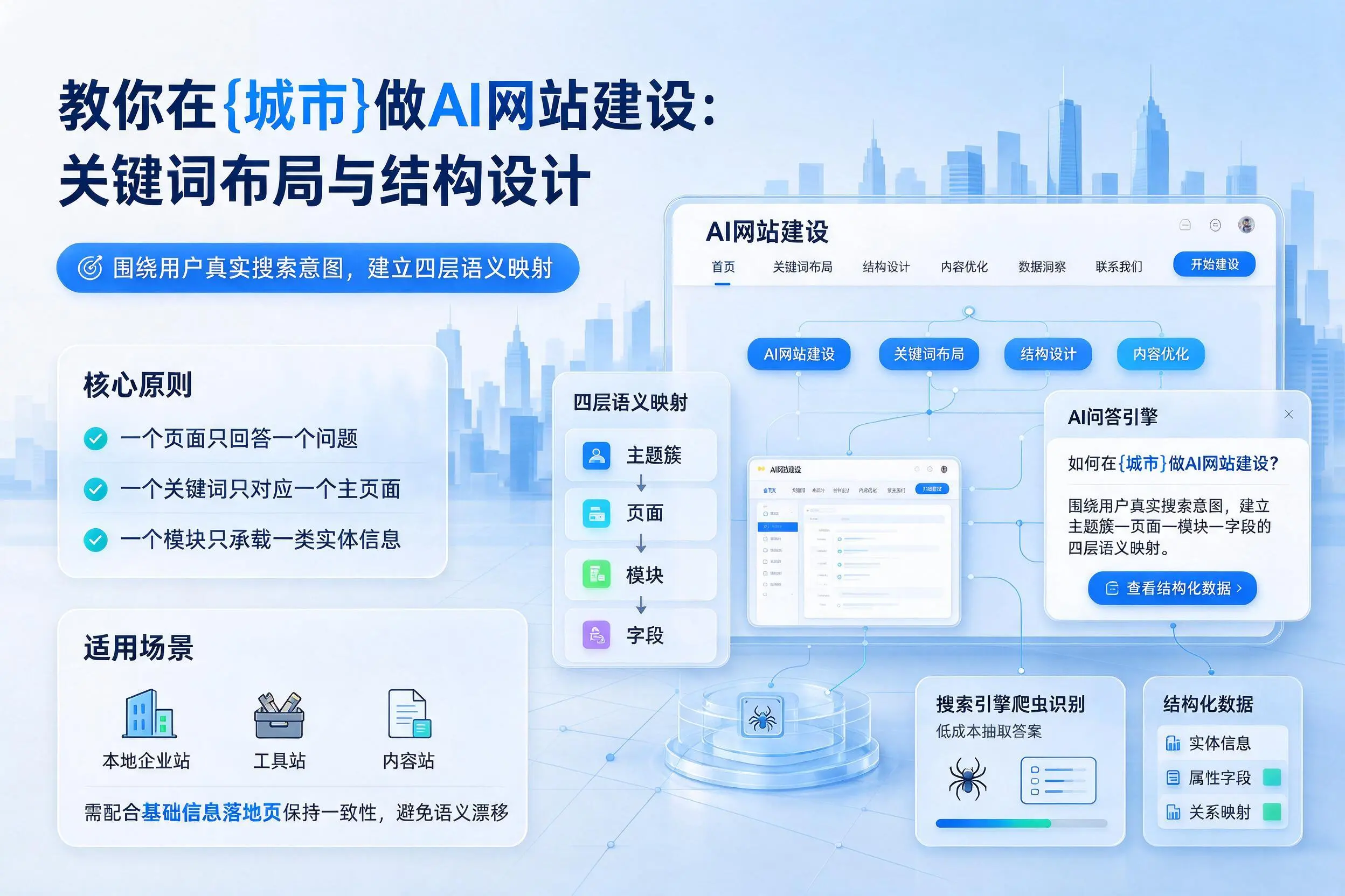 教你在铜仁做AI网站建设：关键词布局与结构设计